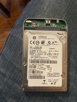 500GB Laptop Hard Drive With External Case