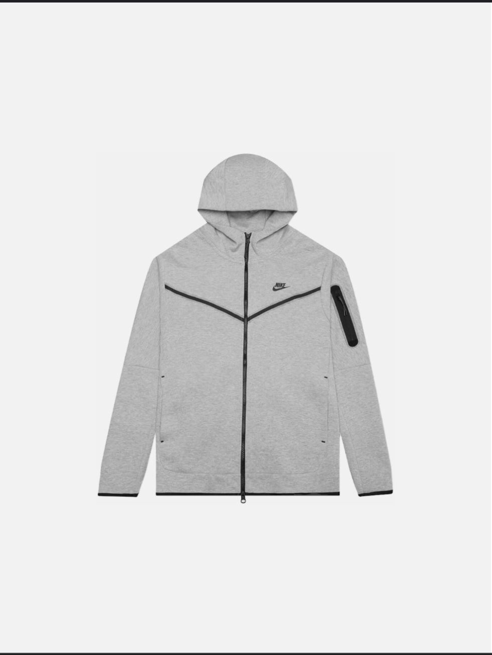 2 nike tech zip up hoodies