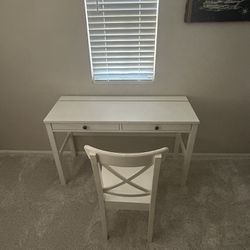 White Desk and Chair