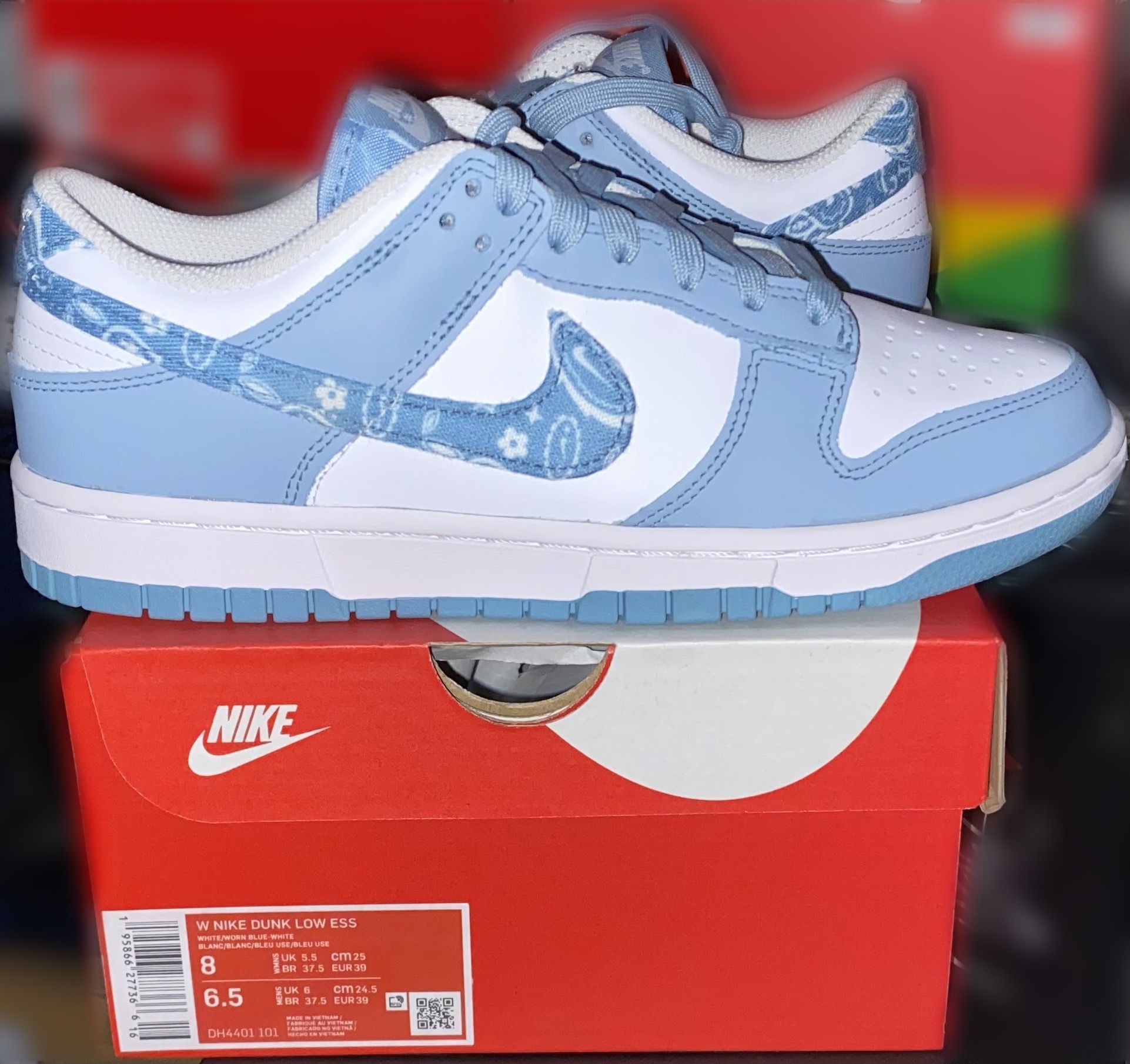 Blue Paisley Pack Dunk Low 8W / 6.5Y