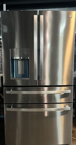 GE Profile (27.9 Cu. Ft.) 4-Door French-Door Refrigerator In Stainless Steel.