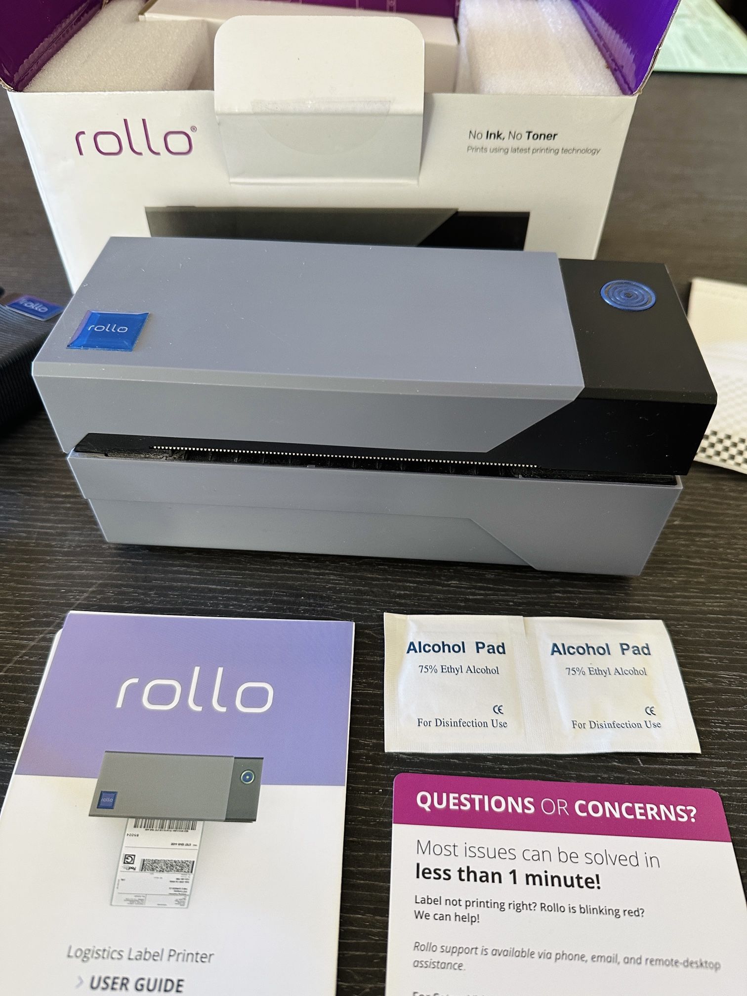 Rollo Thermal Label Sticker Printer & Stand