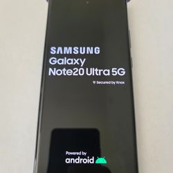 Unlocked Samsung Note 20 Ultra 128g 5g Black Excellent Clean Imei 