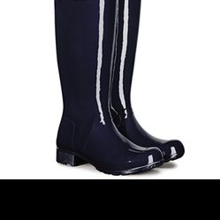 Hunter “SHINY” Rain Boots Size 7 Like New (orig.$159)