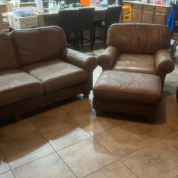Leather Couch And Chair