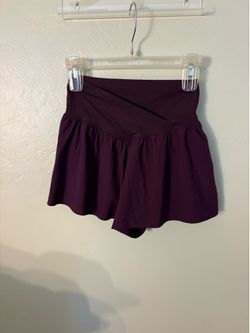 Aerie Women's High-Waist Purple Athletic Skort Shorts. Small