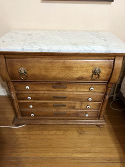 Marble Nightstand x2