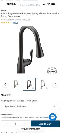 New kitchen faucet