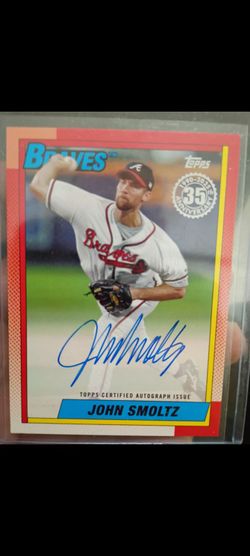 2025 Topps John Smoltz On-Card Autograph 1990 35th Anniversary (#90A-JSM)