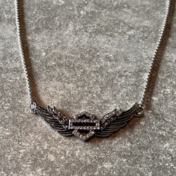 Brand New Ladies BLING Harley Davidson Necklace 