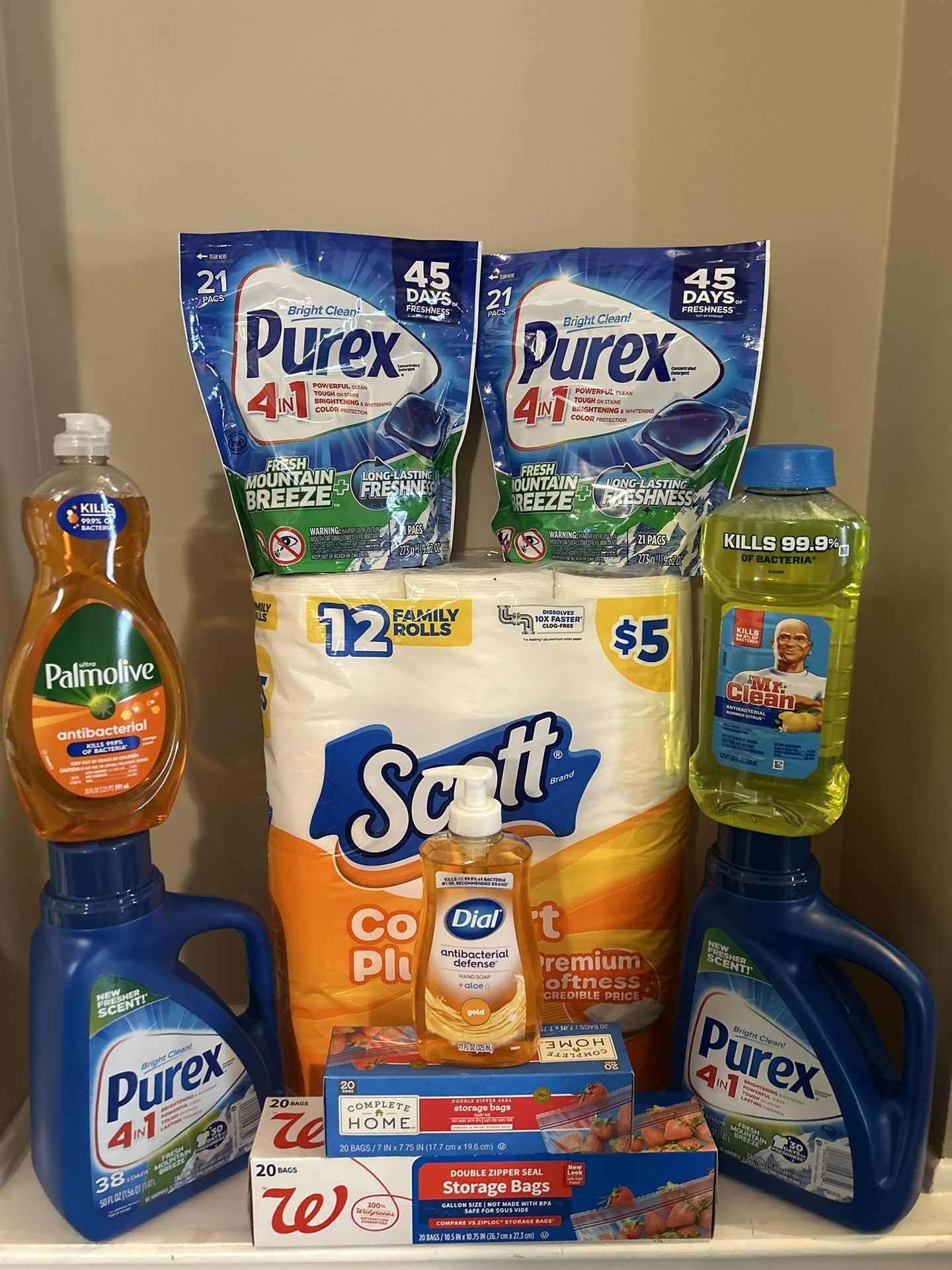 Household Bundle Purex/Scott/MrClean