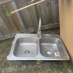 33” Stainless steel sink