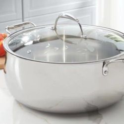 Princess House Heritage Olla Acero Inoxidable Tri Ply De 16 Qts.
