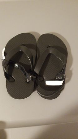 Black sandals never used