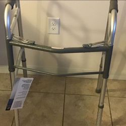 Folding Walker with 5 inch Wheels Drive Medical Deluxe Two Button Walker Retail $60 Asking $25 u-pickup poinciana Kissimmee 34758