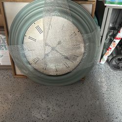 Large Green Clock