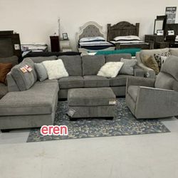 Altari Alloy LAF/RAF Sectional🦋 Ottoman/Full Sleeper/Living Room Available🦋Only Sectional Price