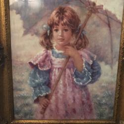 “Katrina” Painting On Porcelain By Lisette De Winne