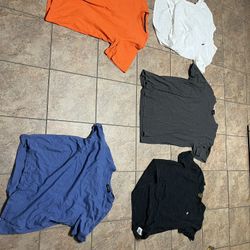 Lot Of 7 Men's Large T-shirts (Polo, Supreme, WestZeroOne, DKNY, NorthCrest)