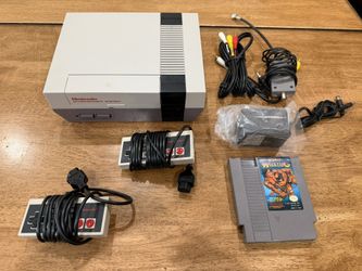 Original Nintendo NES 001 System Bundle Console w/ Controller, Cords, & Game