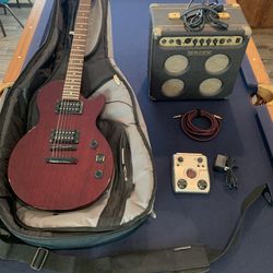 Epiphone Les Paul Special Electric Guitar Plus Additional Items.