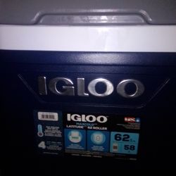 Igloo 62  qt Cooler Used Once. Low Price . A Summertime Need.