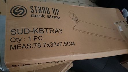 Stand up desk shelf