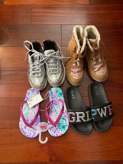 Nike •Justice •Children’s place shoe bundle size 12