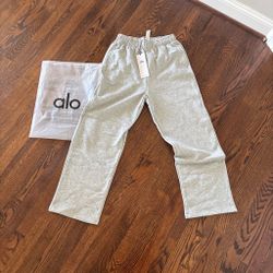 ALO YOGA SWEATPANTS GRAY LARGE