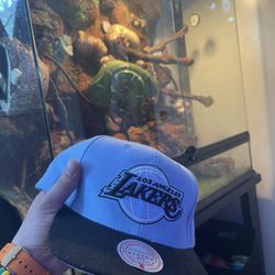 Lakers Los Angeles Hat NBA 2 Tone Baby Blue & Black Snapback Unisex Adult Cap US