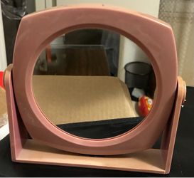 Pink Swivel Vanity Mirror