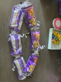 Candy and chips leis