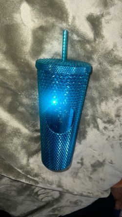 starbucks metallic blue studded cup 2025