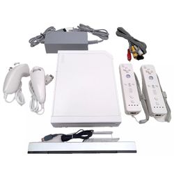 Nintendo Wii Game System Console with 2-REMOTES Bundle ALSO PLAYS GAMECUBE