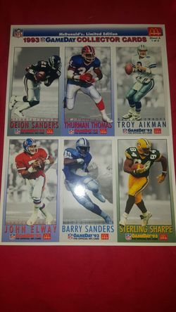 1993 Game Day cards