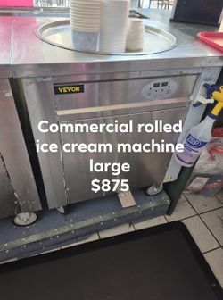 Rolled ice cream machines, large