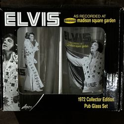 Elvis 1972 Collector Edition Pub Glass Set - Brand New