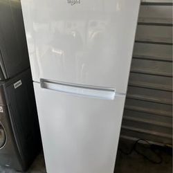 Whirlpool refrigerator top bottom door 11 cu.ft  working perfectly no issues at all extra for delivery same day delivery and Installation available