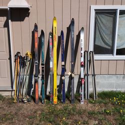 Free Skis,Poles and a rack