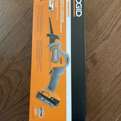 RIDGID 18V SubCompact Brushless Cordless One-Handed Reciprocating Saw Kit with 2.0 Ah Battery and Charger