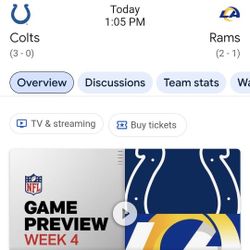Rams VS Colts