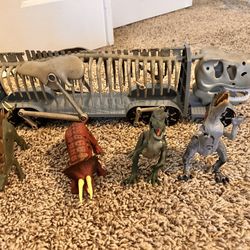 Dinosaurs And Truck