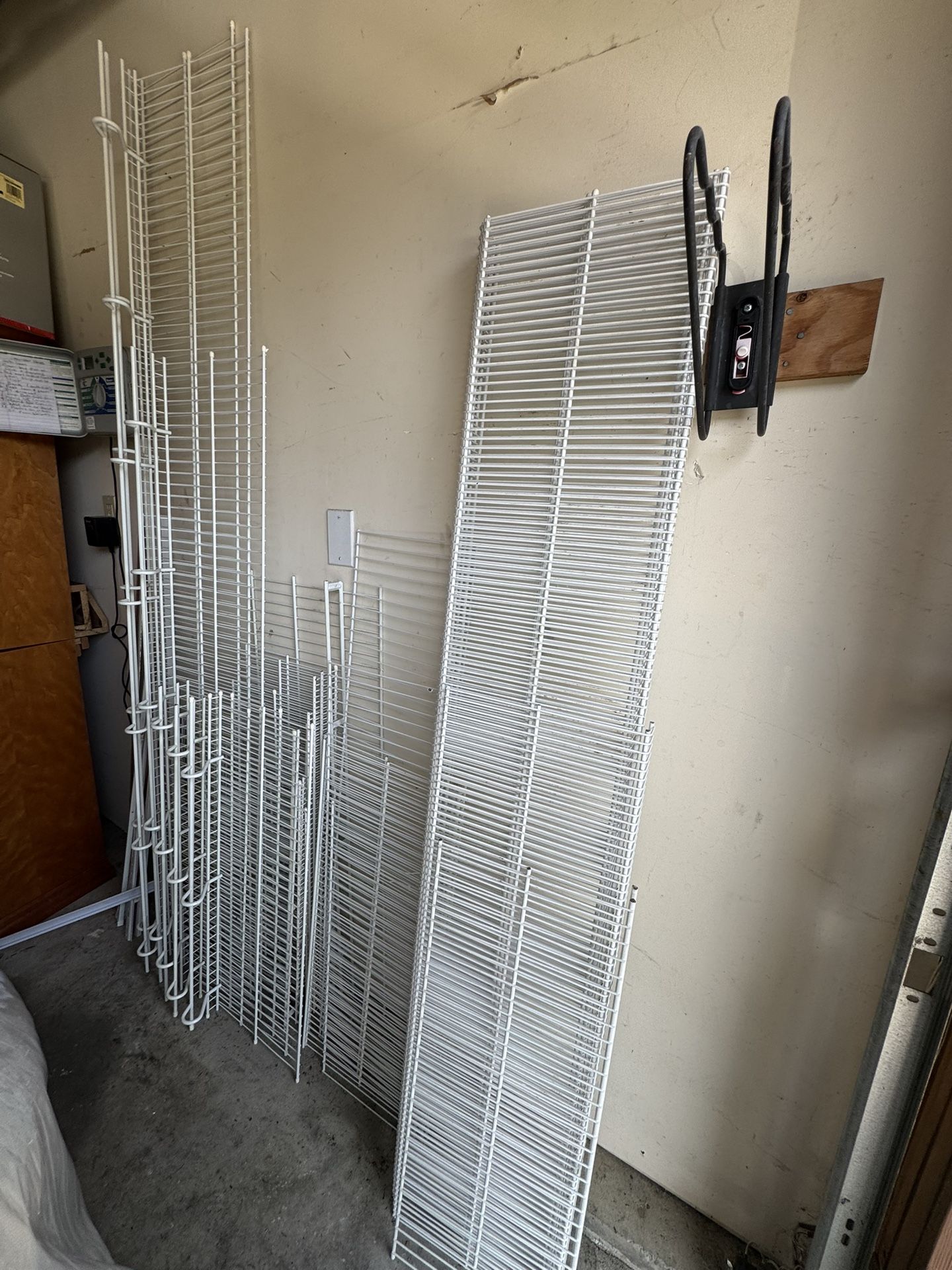White Steel Wire Closet Shelving $10 - $100