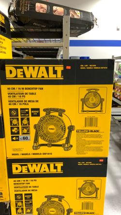 Dewalt benchtop fan $70