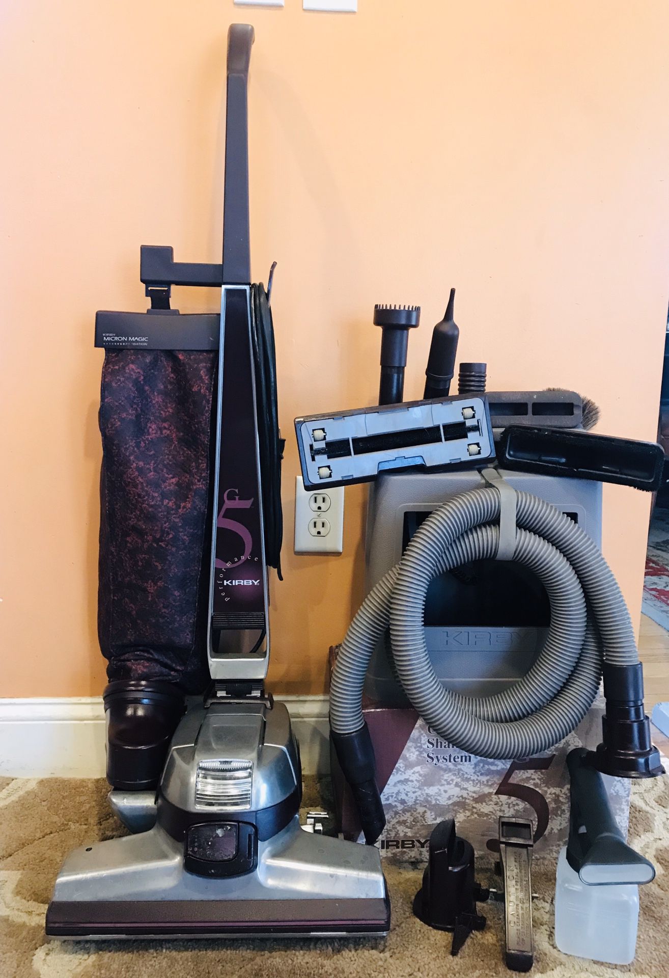 Kirby G5 Vacuum Cleaner W/Attachments & Shampooer