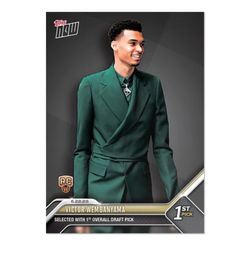 23 TOPPS NOW NBA DRAFT NIGHT #1 PICK VICTOR WEMBANYAMA SAN ANTONIO SPURS