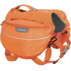 Ruffwear, Approach Dog Backpack, Lightweight Pack for Hiking and Camping, Orange Poppy, Medium