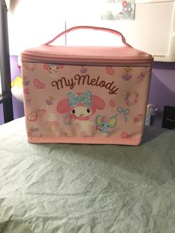 My Melody Pink Cosmetic Train Case