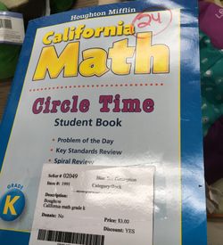 California Math Student Book