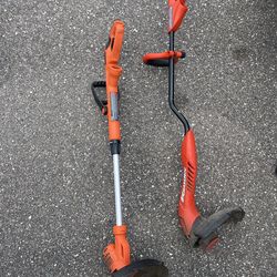 2 Black & Decker Corded Weed Whackers – Working